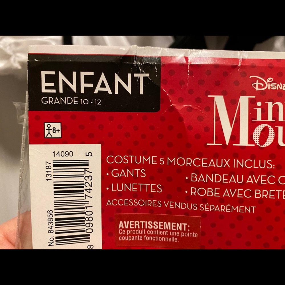 Minnie Mouse costume- Nerd Minnie size 10-12 - Picture 12 of 13